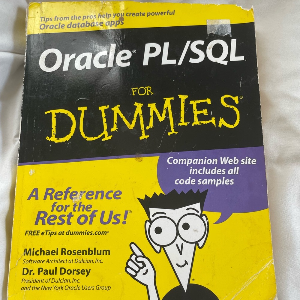 Oracle PL/SQL For Dummies Book